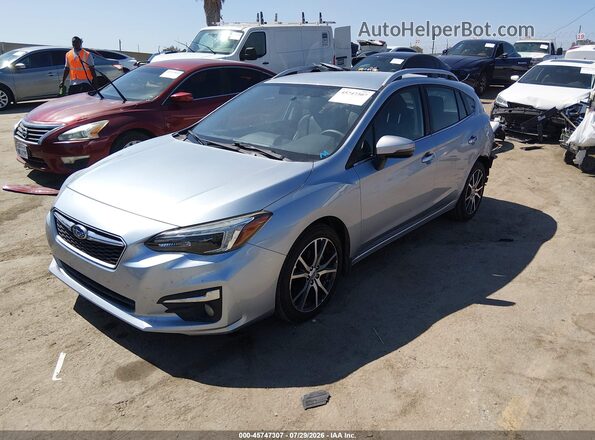 4S3GTAN67H3737697 2017 SUBARU IMPREZA Gray Առջևի ձախ երեք քառորդ տեսարան