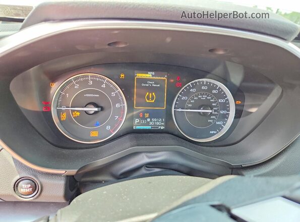 4S3GTAT60N3700070 2022 SUBARU IMPREZA White Vista del cuadro de instrumentos