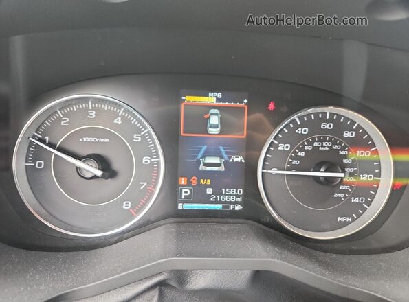 4S3GTAT62K3724253 2019 SUBARU IMPREZA Черный Вид щитка приборов