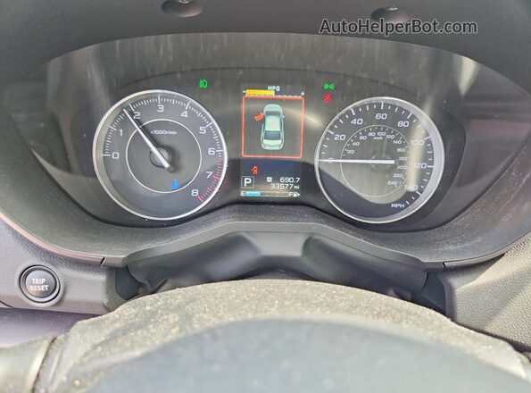 4S3GTAT68J3720321 2018 SUBARU IMPREZA Gray Սարքավորումների վահանակի տեսք