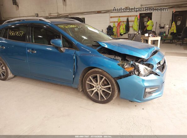 4S3GTAU69H3728548 2017 SUBARU IMPREZA Синий Вид спереди