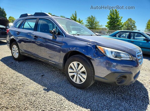 4S4BSAAC1H3338319 2017 SUBARU OUTBACK Blue Delantero derecho