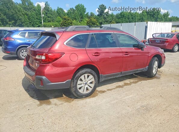 4S4BSAAC2J3275916 2018 SUBARU OUTBACK Burgundy Trasero derecho
