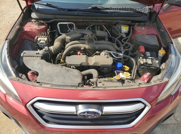 4S4BSAAC2J3275916 2018 SUBARU OUTBACK Burgundy Vista del compartimento del motor