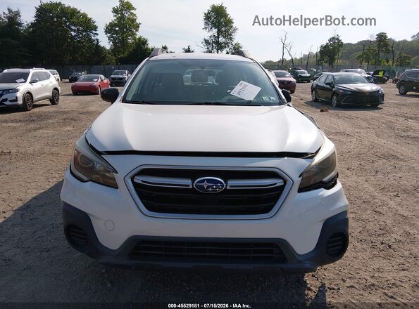 4S4BSAAC3J3316974 2018 SUBARU OUTBACK White Widok zestawu wskaźników