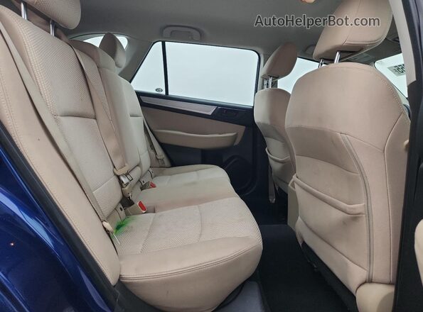 4S4BSAAC4H3219731 2017 SUBARU OUTBACK Blue Widok wnętrza z tyłu