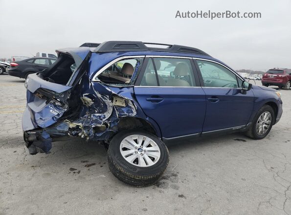 4S4BSAAC4H3219731 2017 SUBARU OUTBACK Blue Tył prawy