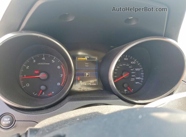 4S4BSAAC4H3355552 2017 SUBARU OUTBACK Blue Vista del cuadro de instrumentos