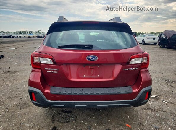 4S4BSAAC4J3359476 2018 SUBARU OUTBACK Burgundy Հետևի տեսք