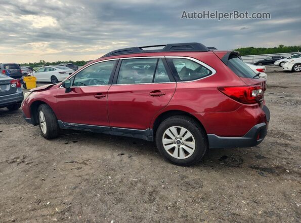 4S4BSAAC4J3359476 2018 SUBARU OUTBACK Burgundy Հետևի ձախ