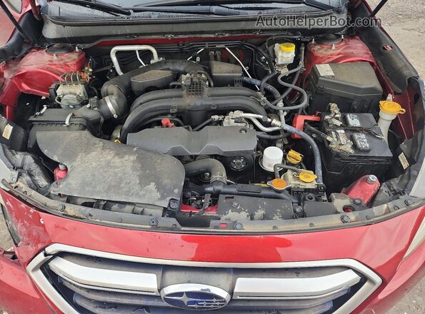 4S4BSAAC4J3359476 2018 SUBARU OUTBACK Burgundy Շարժիչի բաժամունքի տեսք