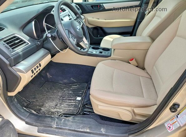 4S4BSAAC8H3359779 2017 SUBARU OUTBACK Beige წინა სალონის ხედი