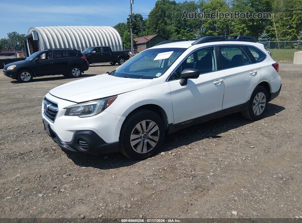 4S4BSAAC8J3374871 2018 SUBARU OUTBACK White წინა მარცხენა ხედი სამი მეოთხედიდან