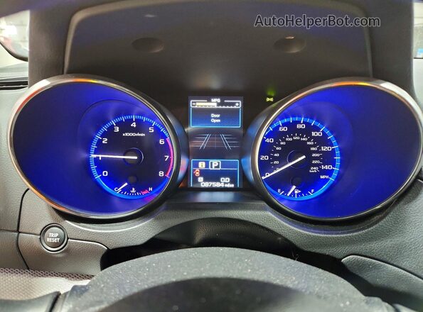 4S4BSABC0K3241540 2019 SUBARU OUTBACK Blue Vista del cuadro de instrumentos