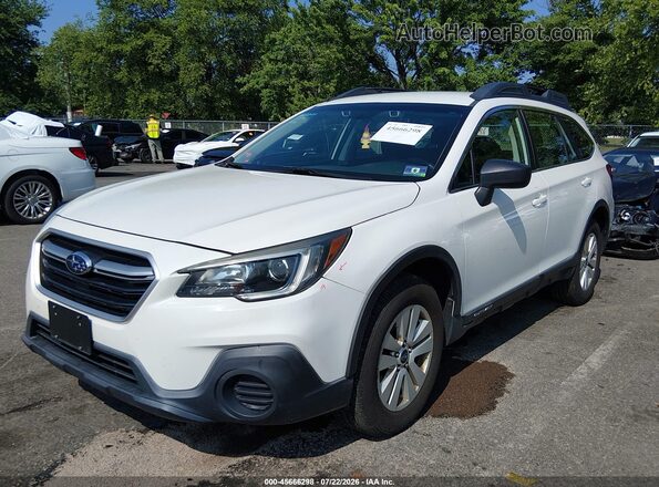 4S4BSABCXK3371907 2019 SUBARU OUTBACK White წინა მარცხენა ხედი სამი მეოთხედიდან