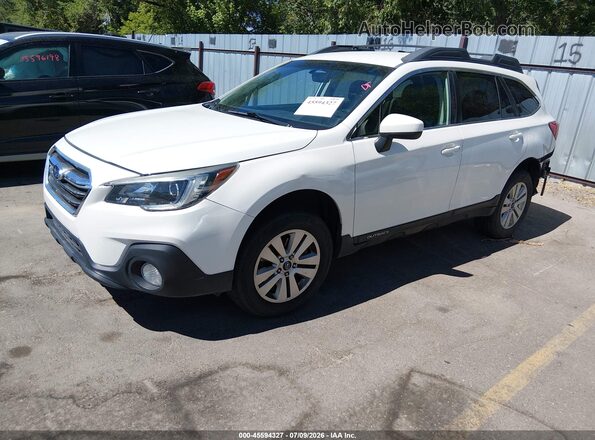 4S4BSACC0J3218479 2018 SUBARU OUTBACK White Առջևի ձախ երեք քառորդ տեսարան