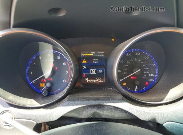 4S4BSACC1G3277372 2016 SUBARU OUTBACK White Вид щитка приладів