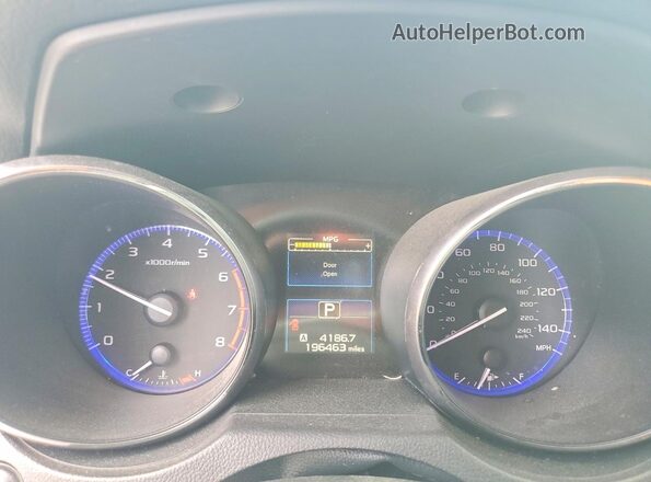 4S4BSACC1G3307132 2016 SUBARU OUTBACK Белый Вид щитка приборов