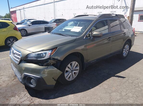 4S4BSACC2G3262475 2016 SUBARU OUTBACK Green Vista tres cuartos delantera izquierda