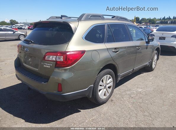 4S4BSACC2G3262475 2016 SUBARU OUTBACK Green Trasero derecho