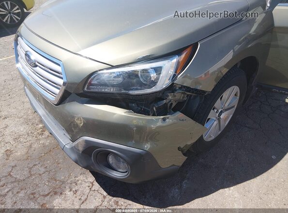 4S4BSACC2G3262475 2016 SUBARU OUTBACK Green Vista frontal