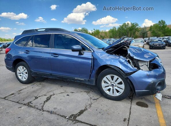 4S4BSACC2H3207137 2017 SUBARU OUTBACK Синий Передняя правая четверть