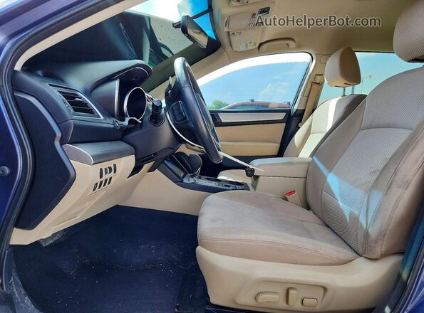 4S4BSACC2H3207137 2017 SUBARU OUTBACK Синий Вид салона спереди