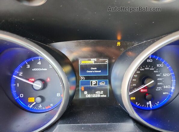 4S4BSACC2H3207137 2017 SUBARU OUTBACK Синий Вид щитка приборов