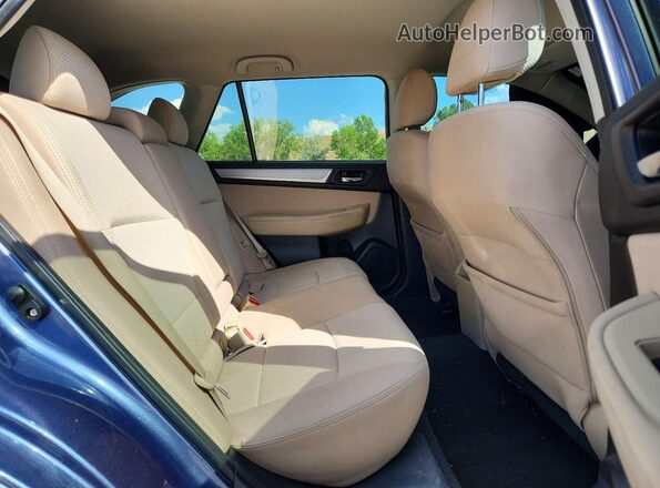 4S4BSACC2H3207137 2017 SUBARU OUTBACK Синий Вид задней части салона