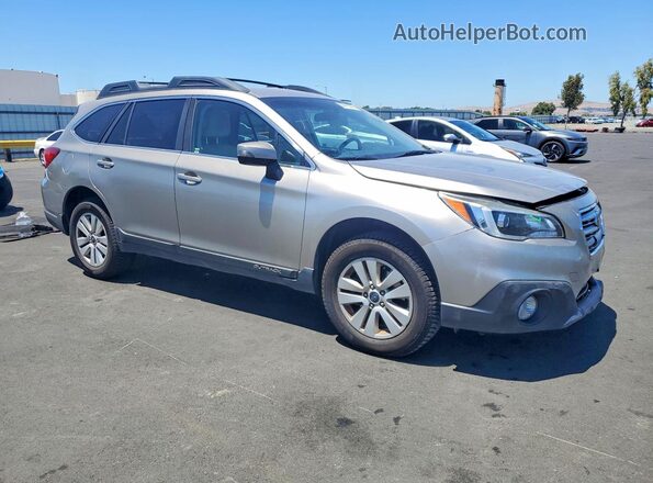 4S4BSACC3H3393643 2017 SUBARU OUTBACK Beige Przód prawy