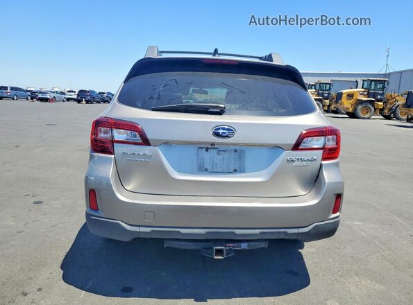 4S4BSACC3H3393643 2017 SUBARU OUTBACK Beige Widok z tyłu