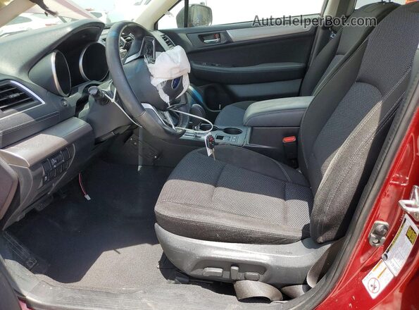 4S4BSACC3J3214233 2018 SUBARU OUTBACK Темно-бордовый Вид салона спереди