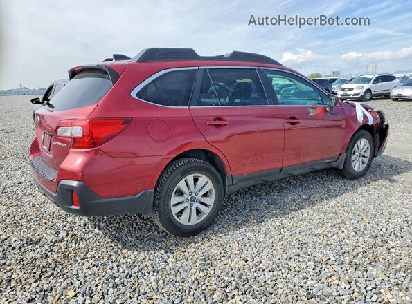 4S4BSACC3J3214233 2018 SUBARU OUTBACK Темно-бордовый Задняя правая четверть