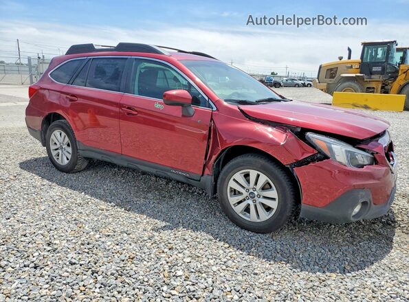 4S4BSACC3J3214233 2018 SUBARU OUTBACK Темно-бордовый Передняя правая четверть