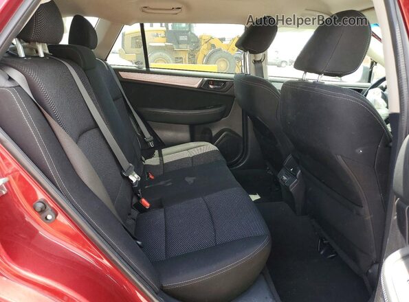 4S4BSACC3J3214233 2018 SUBARU OUTBACK Темно-бордовый Вид задней части салона