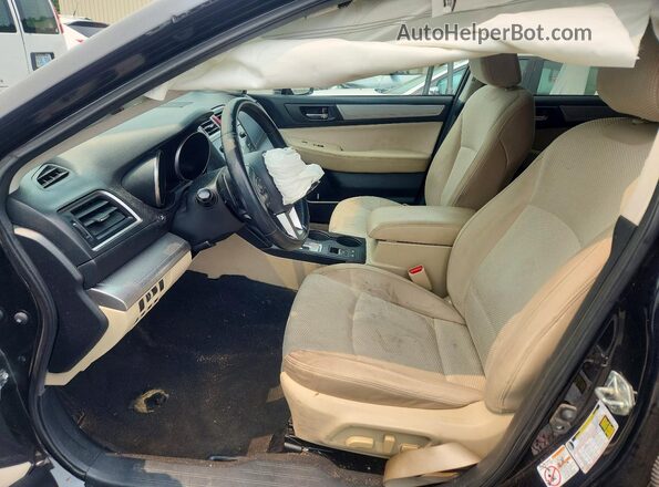 4S4BSACC4G3221376 2016 SUBARU OUTBACK Черный Вид салона спереди