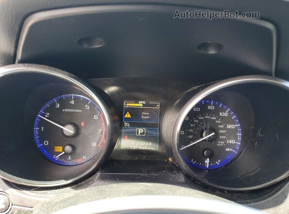 4S4BSACC5H3380781 2017 SUBARU OUTBACK Gray Widok zestawu wskaźników