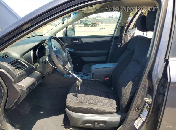 4S4BSACC5H3380781 2017 SUBARU OUTBACK Gray Widok wnętrza z przodu