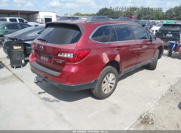4S4BSACC5H3426710 2017 SUBARU OUTBACK Maroon Rear right