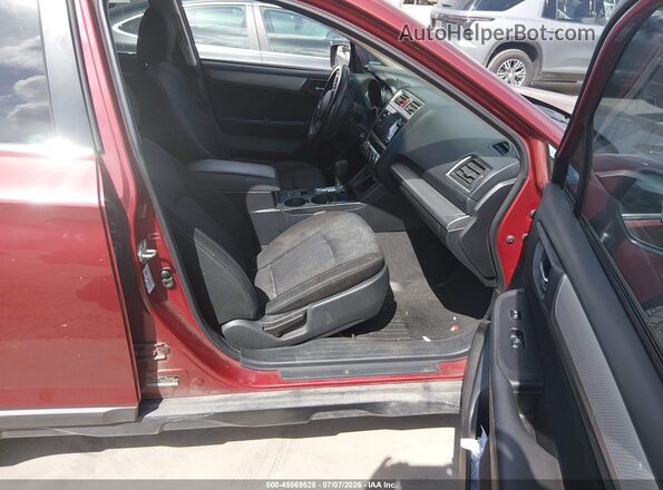 4S4BSACC5H3426710 2017 SUBARU OUTBACK Maroon Front interior view