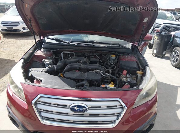 4S4BSACC5H3426710 2017 SUBARU OUTBACK Maroon Rear view