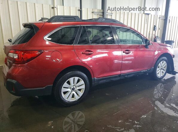 4S4BSACC5J3355076 2018 SUBARU OUTBACK Red უკანა მარჯვენა