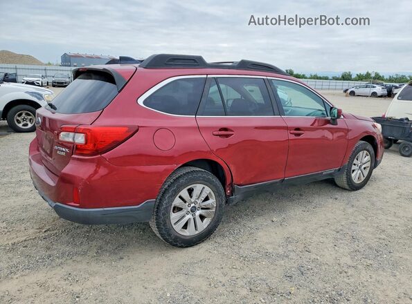 4S4BSACC6G3225431 2016 SUBARU OUTBACK Burgundy Trasero derecho
