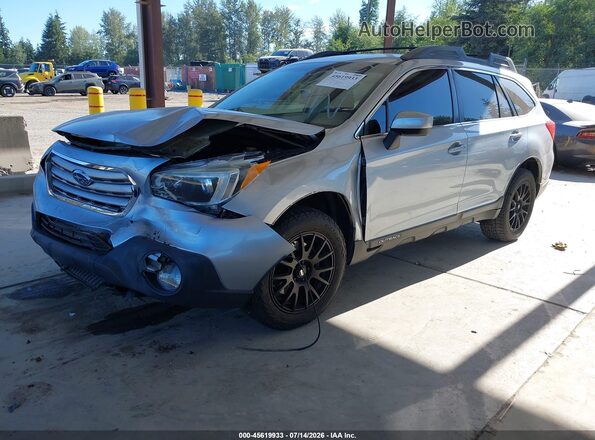 4S4BSACC6G3277142 2016 SUBARU OUTBACK Silver Առջևի ձախ երեք քառորդ տեսարան