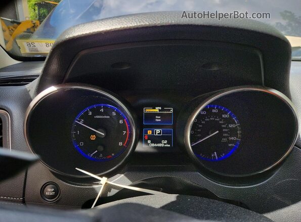 4S4BSACC6J3365812 2018 SUBARU OUTBACK Blue Widok zestawu wskaźników