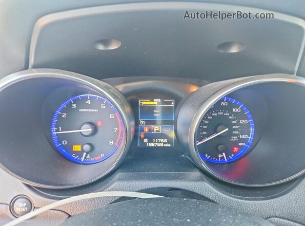 4S4BSACC8H3403566 2017 SUBARU OUTBACK Gray Вид щитка приладів