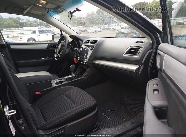 4S4BSACCXJ3354926 2018 SUBARU OUTBACK Black წინა სალონის ხედი