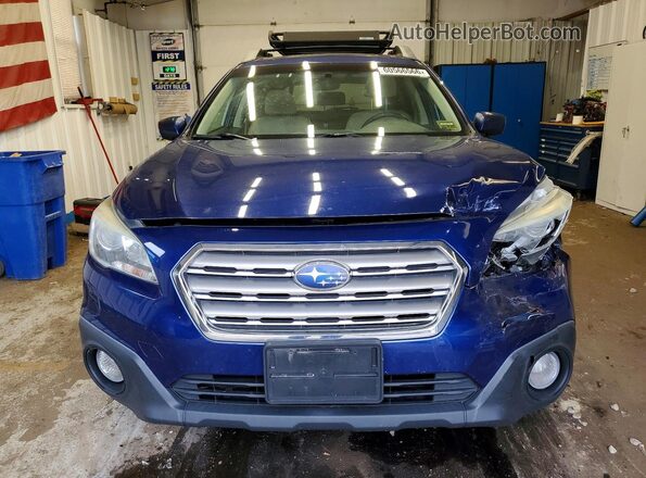 4S4BSADC0G3277250 2016 SUBARU OUTBACK Blue Вид спереду