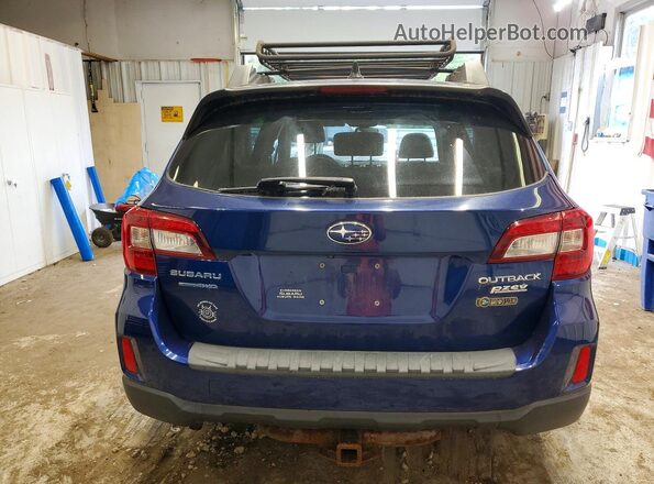 4S4BSADC0G3277250 2016 SUBARU OUTBACK Blue Вид ззаду