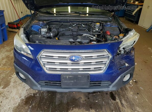 4S4BSADC0G3277250 2016 SUBARU OUTBACK Blue Вид підкапотного простору